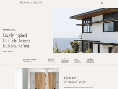 Peninsula Homes project showcase